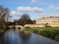 Clare Bridge over River Cam in Cambridge Royalty Free Stock Photo