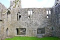 Ruins of Claregalway Friary, interior, west of Ireland Royalty Free Stock Photo