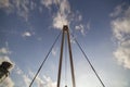 Clarence dock footbridge Royalty Free Stock Photo