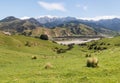 Clarence river valley with Seaward Kaikoura mountains in background