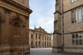 Clarendon Building Courtyard Oxford 18/07/2019 with Sheldonian Theatre Royalty Free Stock Photo