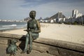 Clarice Lispector bronze statue in Rio de Janeiro