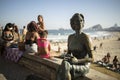 Clarice Lispector bronze statue in Rio de Janeiro