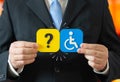 Clarification on obtaining disability status. Payments and pensions. Compensation Royalty Free Stock Photo