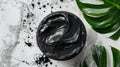 Detoxifying Charcoal Cream Mask Royalty Free Stock Photo