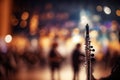 Clarinet in the center of the concert hall. Generative AI. Royalty Free Stock Photo