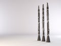 Clarinet. 3D rendering