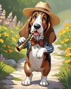 Clarinet music hound dog musician