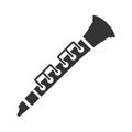 Clarinet musical instrument icon