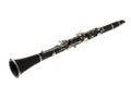 Clarinet in overwhite Royalty Free Stock Photo