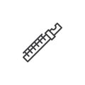 Clarinet part line icon