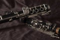 Clarinet pieces Royalty Free Stock Photo