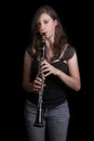 Clarinet Player #1 Royalty Free Stock Photo