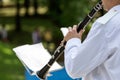 Clarinet player Royalty Free Stock Photo