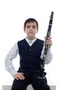 Clarinet player Royalty Free Stock Photo