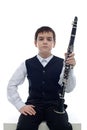 Clarinet player Royalty Free Stock Photo