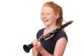 Clarinet player Royalty Free Stock Photo