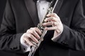 Clarinet and tuxedo Royalty Free Stock Photo