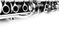 Clarinet woodwind instrument isolated on white background Royalty Free Stock Photo
