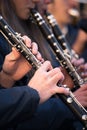 Clarinets of a municipal band. Royalty Free Stock Photo