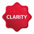 Clarity misty rose red starburst sticker button