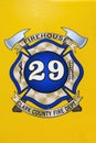 Clark County Fire Department Emblem on a firetruck in Las Vegas