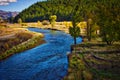 The Clark Fork River Fall Colors Royalty Free Stock Photo