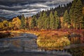 Clark Fork River near Bearmouth, Montana Royalty Free Stock Photo