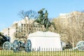 Clark Mills` Equestrian Statue of President Andrew Jackson in Lafayette Square, Washington DC, USA Royalty Free Stock Photo