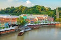 Clarke Quay old port in Singapore Royalty Free Stock Photo