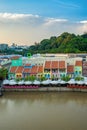 Clarke Quay old port in Singapore Royalty Free Stock Photo