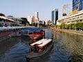 Clarke Quay at Singapore River Royalty Free Stock Photo