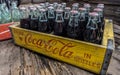 Clarkesville, Georgia/USA-09/12/20 Vintage Coca-Cola bottles Royalty Free Stock Photo