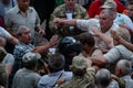 Clashes outside the Ukrainian parliament