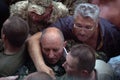 Clashes outside the Ukrainian parliament