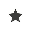 Clasic star Icon Vector. Flat black pictogram. Illustration symbol.