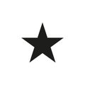 Clasic star Icon Vector. Flat black pictogram. Illustration symbol.