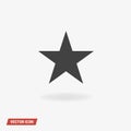 Clasic star Icon Vector, vector illustion flat design style.