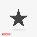 Clasic star Icon Vector, vector illustion flat design style. Royalty Free Stock Photo