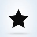 Clasic star Simple vector modern icon design illustration