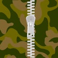 Clasp on camouflage