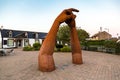 Clasping hands in Gretna Green, Scotland Royalty Free Stock Photo