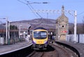 Class 185 diesel multiple unit at Carnforth Royalty Free Stock Photo