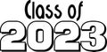 Class of 2023 black Graduation Banner