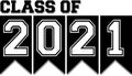 Class of 2021 Black and White Banner