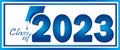 Class of 2023 Blue Boxed background