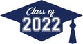 Class of 2022 Blue Graduation Cap