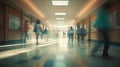 class blurred high school interior Royalty Free Stock Photo