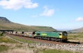Class 66 on coal train Settle to Carlisle Ais Gill