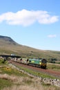 Class 66 on coal train Settle to Carlisle Ais Gill